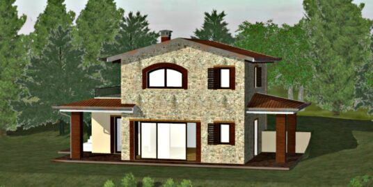 Paganico: Casale in pietra con 1 Ha di terreno circostante con progetto approvato (Rif.2167)